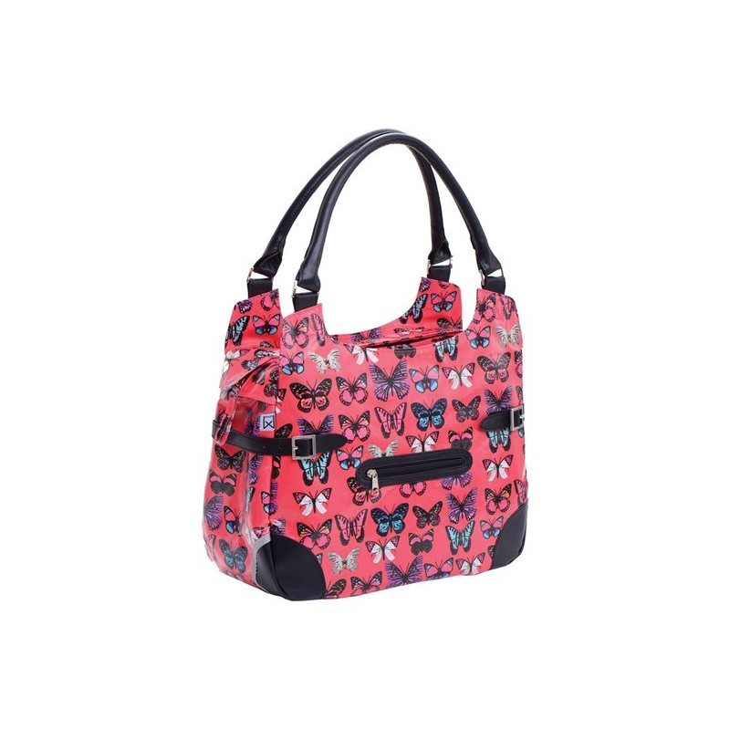 Polykatoen Shopper - Fuchsia Butterfly